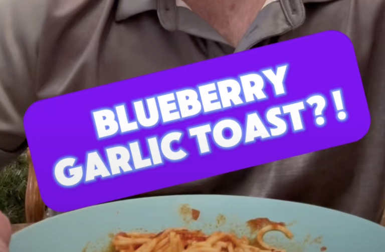 blueberry flavored garlic toast... naturally?